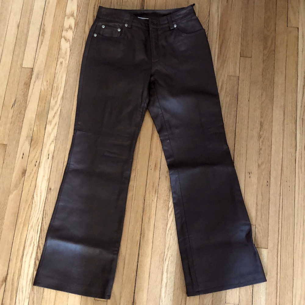 Vintage Leather Newport News Jeanology Pants